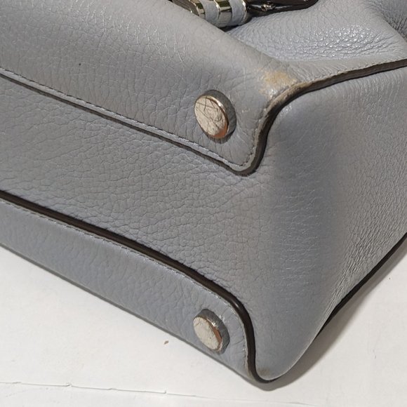 Michael Kors Convertible Tote Large Mercer Shoulder Bag Denim Blue - Picture 7 of 16